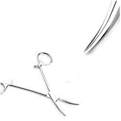 CURVED MOSQUITO FORCEPS