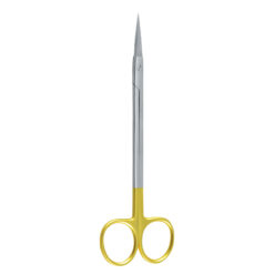 straight kelly scissors tungsten carbide gold handle dental surgical instrument pak line industries