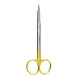 goldman-fox gum scissors tungsten carbide gold handle dental surgical instrument pak line industries