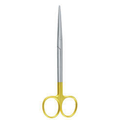 straight metzenbaum scissors tungsten carbide gold handle surgical dissection instrument pak line industries