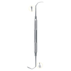 anatomical s-curve double ended sinus lift instrument stainless steel membrane elevator pak line industries