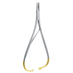 standard mathieu needle holder tungsten carbide gold handle dental surgical instrument pak line industries