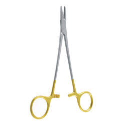 mayo-hegar needle holder tungsten carbide gold handle surgical dental suturing instrument pak line industries