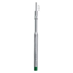 straight graduated osteotome green color coded stainless steel dental implant instrument pak line industries