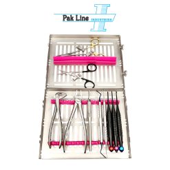 atraumatic extraction kit dental bone preservation surgical instruments in cassette pak line industries
