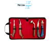 farrier hoof knife set of 5 professional equine trimming cleaning tools in zippered red case pak line industries