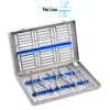 debonding and debanding set 7 pcs orthodontic pliers adhesive remover in sterilisation cassette pak line industries